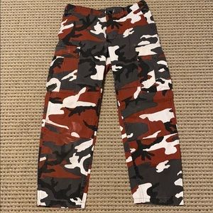 Red Camo Cargo Pants